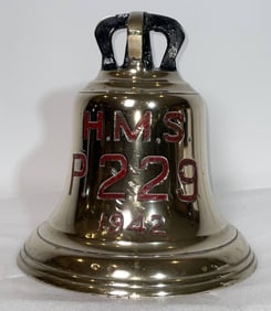 Submarine Ship's Bell from British Royal Navy Sub HMS P229 of 1942