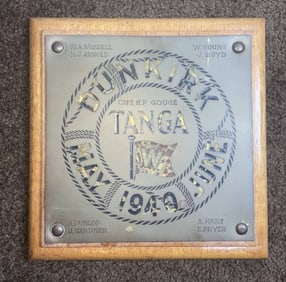 Dunkirk Evacuation Presentation to the Tugboat "Tanga" 1940