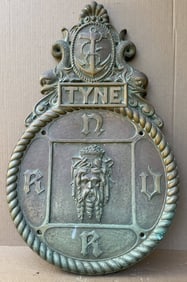 River God of Tyne Placque for Royal Naval Volunteer Reserve