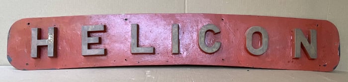 Royal Navy HMS Helicon Shore Establishment Nameboard