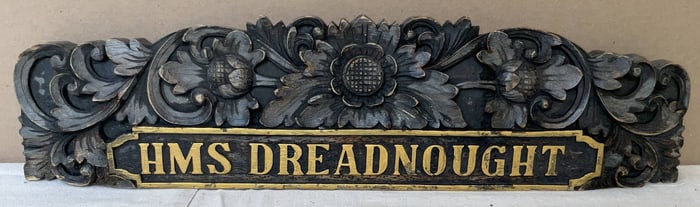 HMS Dreadnought Royal Navy Battleship Seat Back 1906