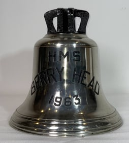 British Royal Navy Ship's Bell from HMS Berry Head 1963
