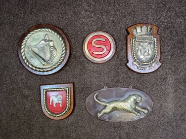 Royal Navy Ship's Badges and Gun Tampion