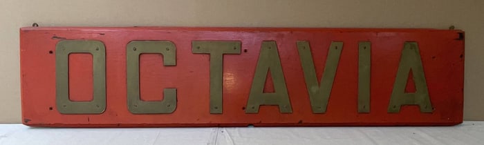 Ship's Nameboard from Royal Navy Minesweeper HMS Octavia