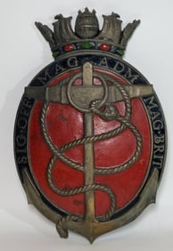 Seal of the Great Admiral of Great Britain Brass Placque