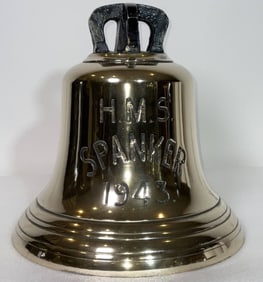 HMS Spanker Ship's Bell from the 1943 Royal Navy Minesweeper