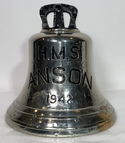 HMS Anson Ship's Bell from the King George V Class Battleship