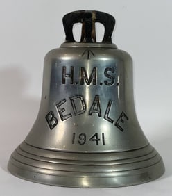 Ship's Bell from the Royal Navy Destroyer HMS Bedale 1941