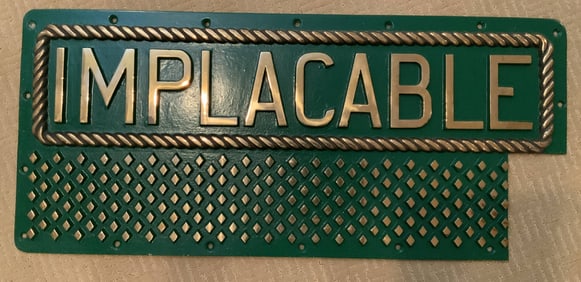 Aircraft Carrier Treadplate from H.M.S. Implacable of 1944