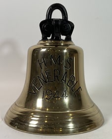Aircraft Carrier Ship's Bell from HMS Venerable of the Royal Navy