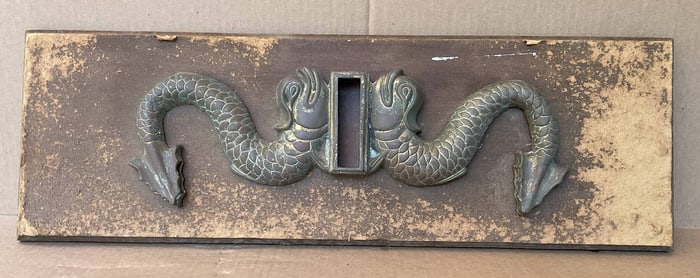 Royal Navy Commander's Gig Tiller Yoke from HMS Malaya of 1915