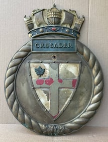 Royal Navy Screen Badge from the Destroyer HMS Crusader 1930