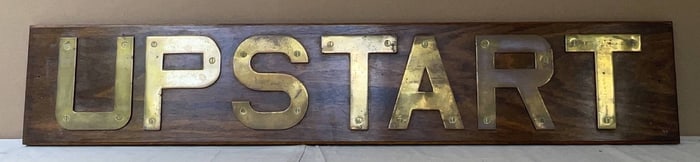 Submarine HMS Upstart of 1942 Nameboard