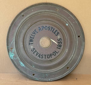 Ship's Capstan Head from the Russian Ship of the Line "Twelve Apostles."