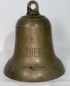 French Naval Vessel Ship's Bell from RCT Geniere