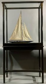 Diorama With America's Cup Yacht Endeavour