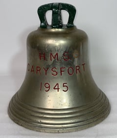 Royal Navy Ship's Bell from Destroyer HMS Carysfort 1945
