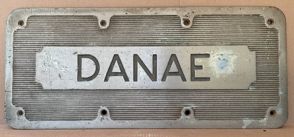 Royal Navy Ship's Treadplate from HMS Danae of 1918