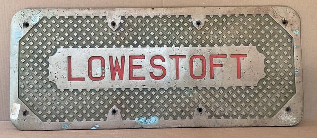 Royal Navy Ship's Treadplate from the Frigate HMS Lowestoft