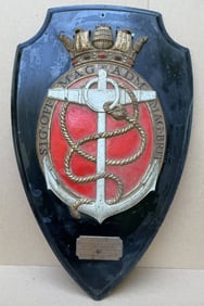 Admiralty Placque from the Royal Navy Warship Week Vessel HMS Acacia