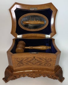 HMS Magnificent Launching Casket from December 19, 1894