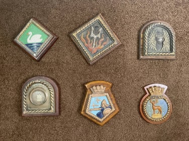 Royal Navy Ship's Badges from British Warships