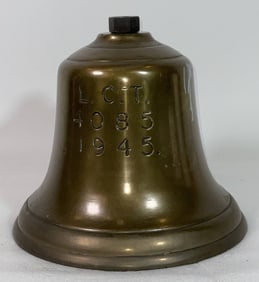 Ship's Bell from the Royal Navy Mark IV Landing Craft L.C.T. 4085 of 1945