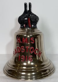 World War I Ship's Bell from the Destroyer HMS Radstock 1916