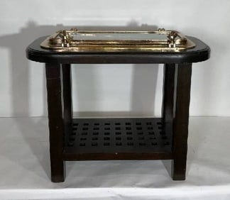 Brass Ship's Porthole Mounted to a Table Base