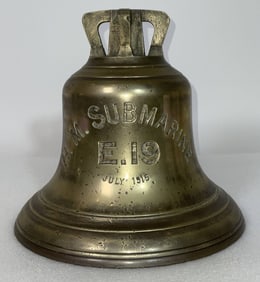 Bell from the British Royal Navy WWI Submarine HMS E19