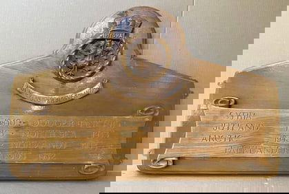 Royal Navy Honor Board for HMS Hydra