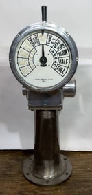 Ship's Engine Order Telegraph of Polished Alumnium
