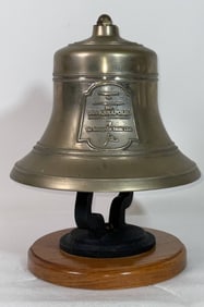 Solid Brass Ship's Bell Presented to the USS Annapolis