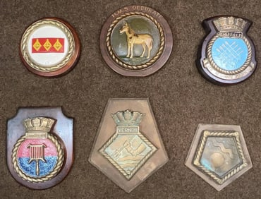Royal Navy Ship's Badges and Gun Tampions