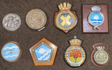 Submarine and Ship's Badges from Royal Navy Vessels