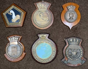 Royal Navy Ship's Badges from British Warships