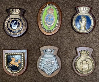 Royal Navy Ship's Badges from British Warships