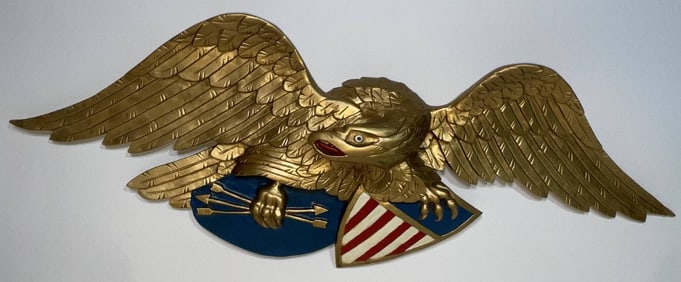Carved Louisburg Style American Eagle