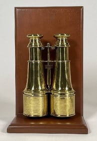 Brass Library Binoculars by Jumelle of Paris