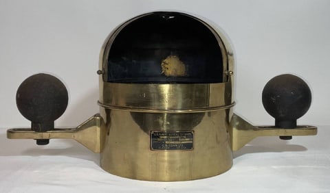 U.S. Navy Bureau of Ships Binnacle with Compass