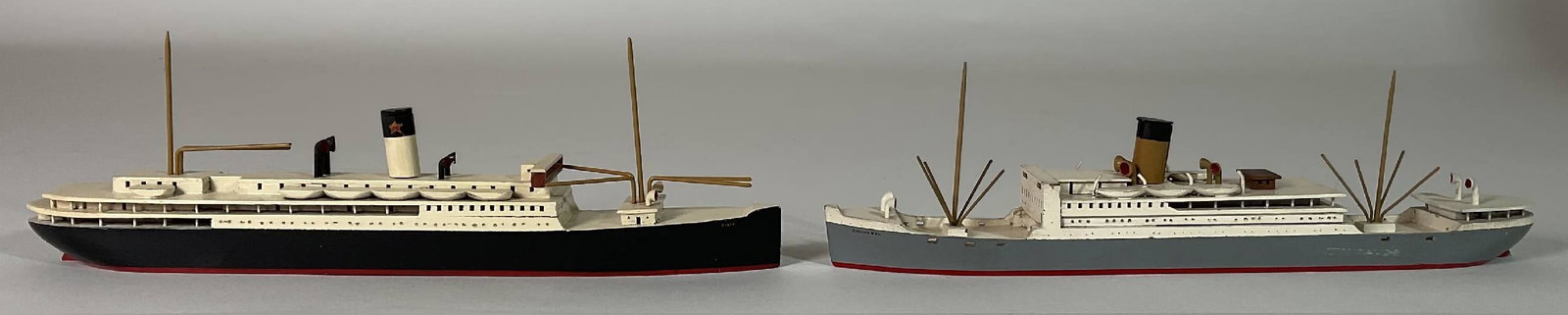 A pair of Van Ryper travel models: The first is the MS Colombia. This small, intimate 10,700 GRT cargo liner was launched in 1930 for the Royal Netherlands Steamship Company. She served commercial interests with distinction until requi