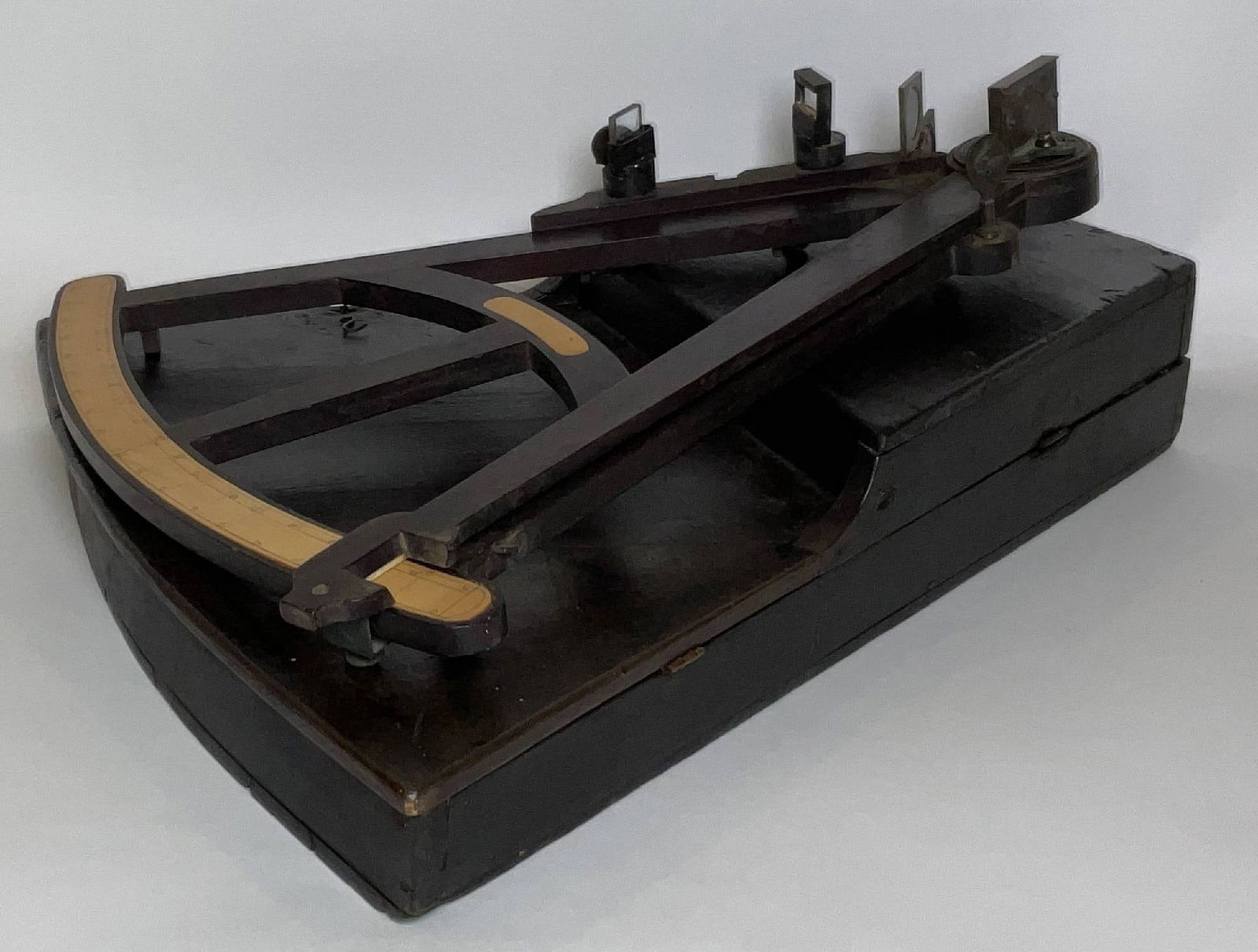 Rare 18th Century Ship's Quadrant with Boxwood Scale (1 of 13)