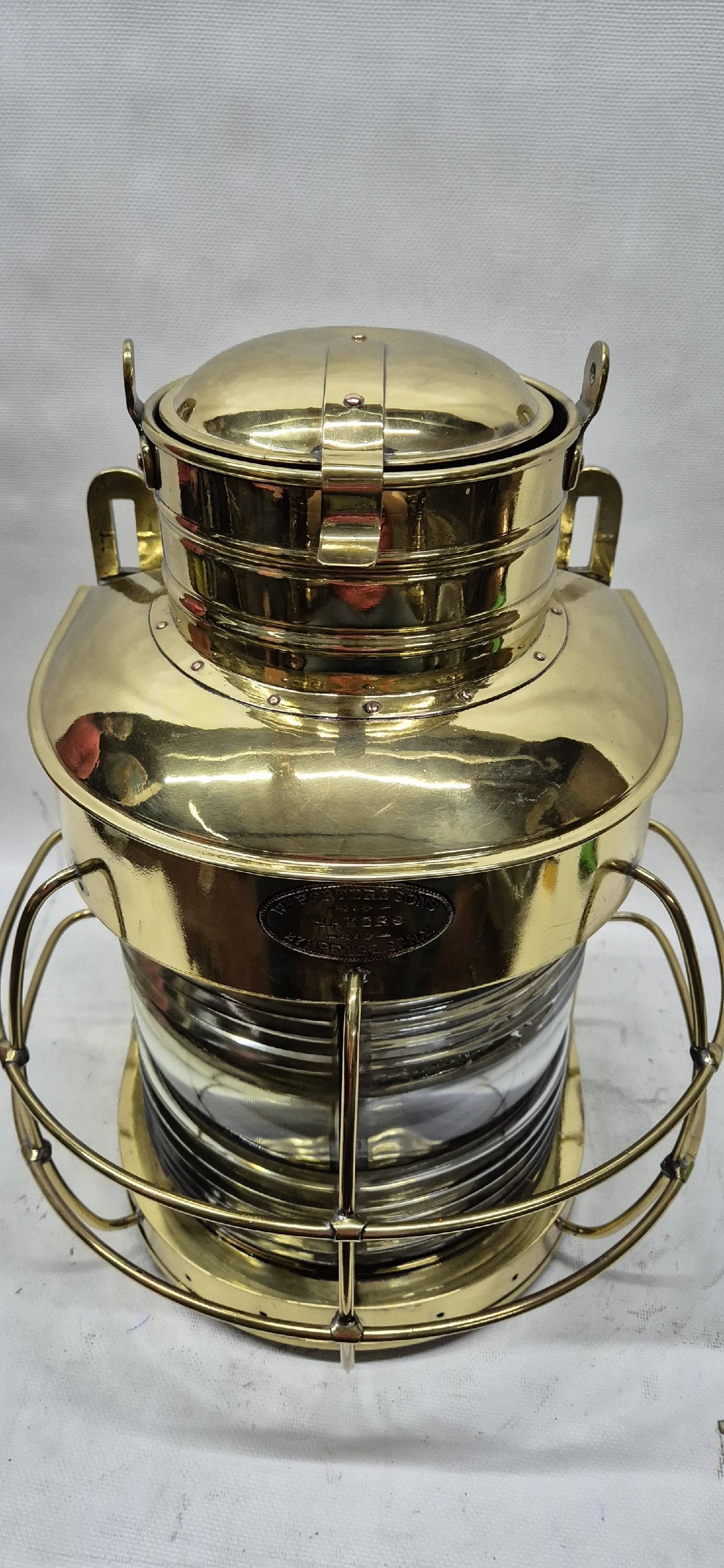Fantastic Solid Brass Ship's Masthead Lantern - 13