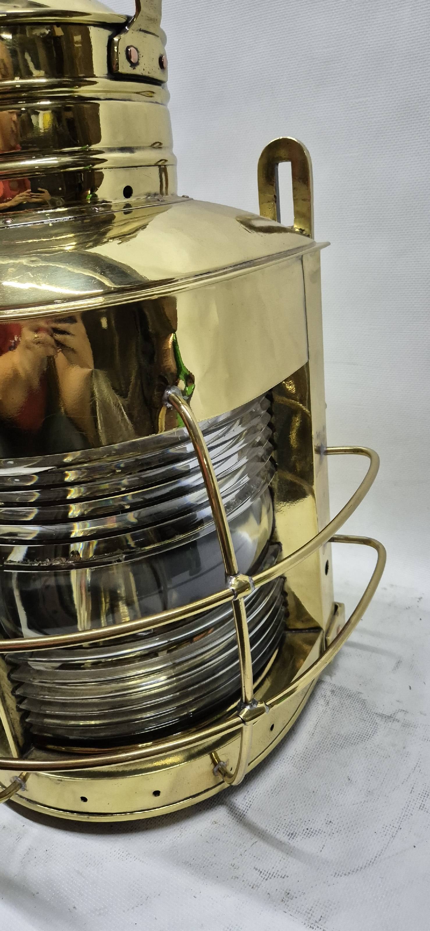 Fantastic Solid Brass Ship's Masthead Lantern - 14