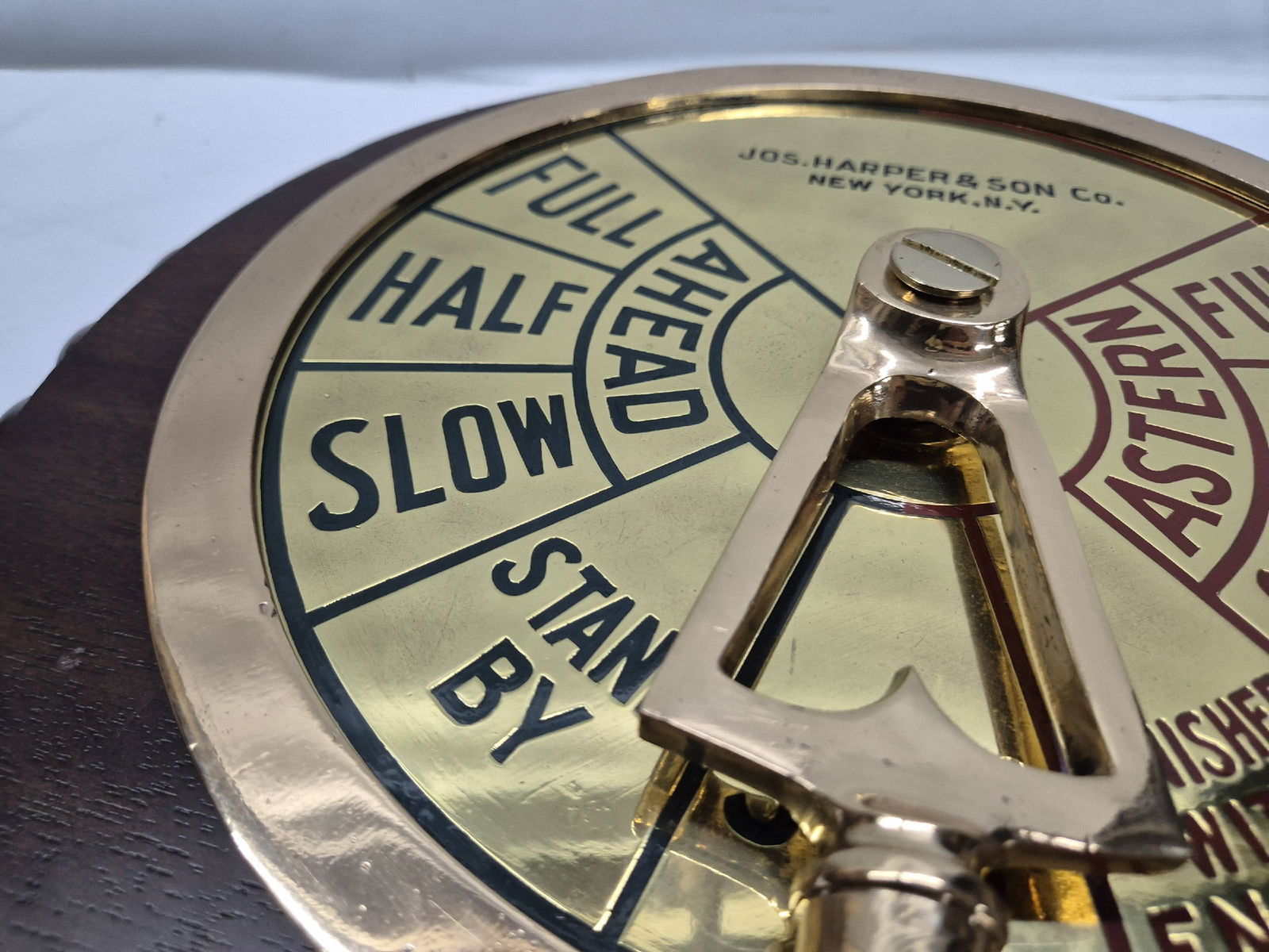 Engine Order Telegraph Faceplate with Handle - 6