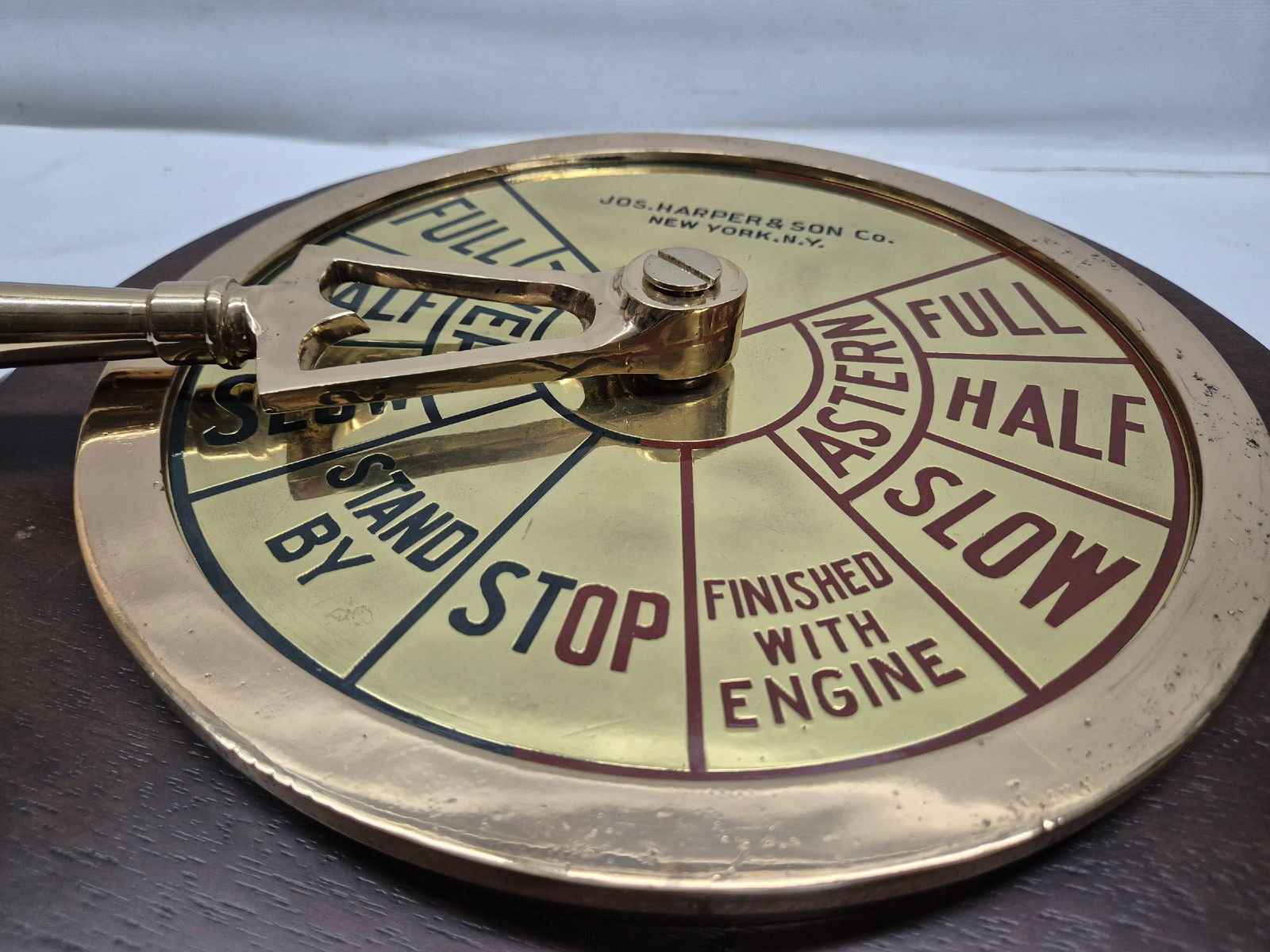 Engine Order Telegraph Faceplate with Handle - 8