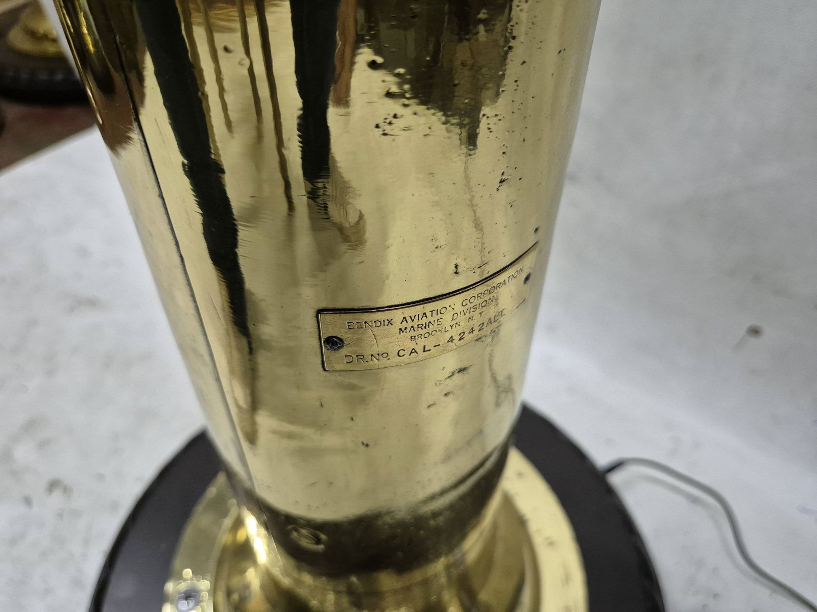 Solid Brass Ships Telegraph By Brelco - 10