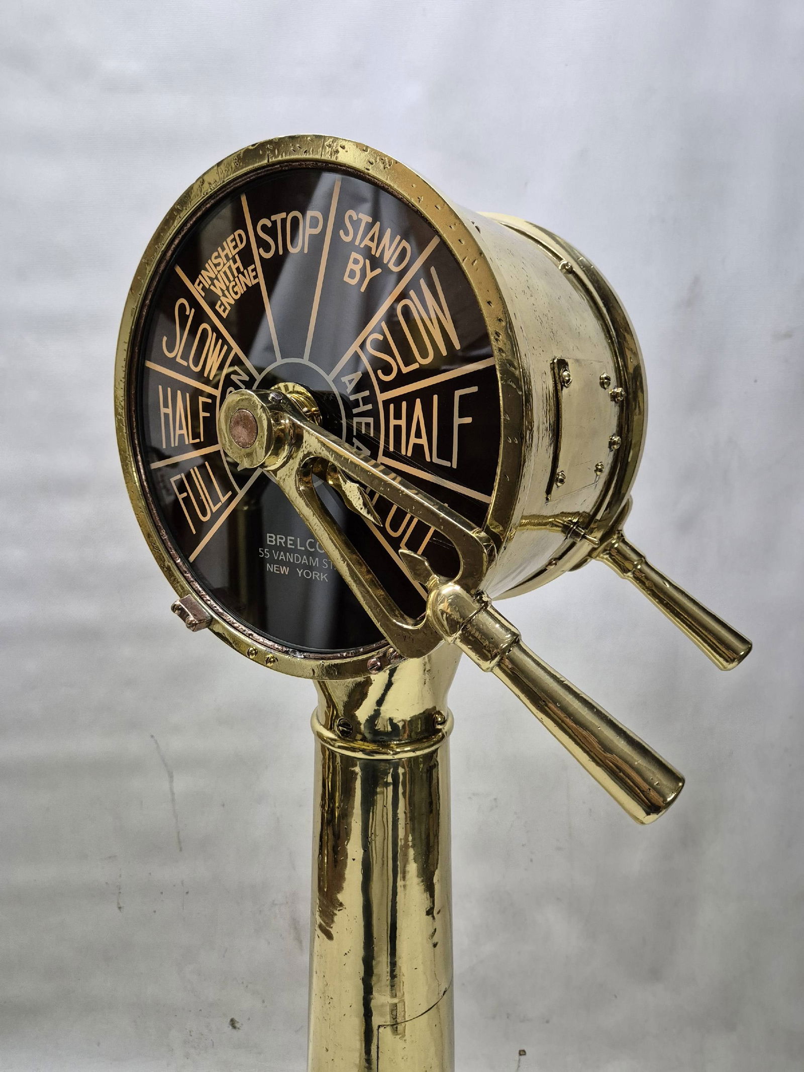 Solid Brass Ships Telegraph By Brelco - 12