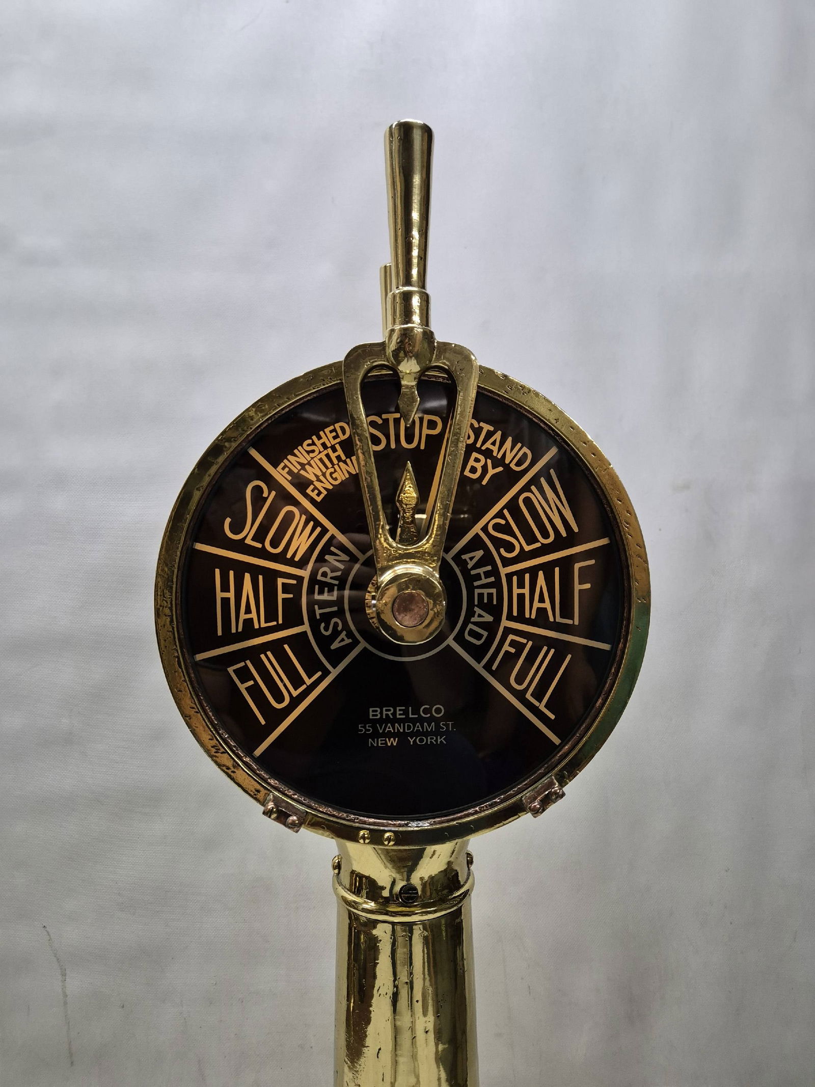 Solid Brass Ships Telegraph By Brelco - 8