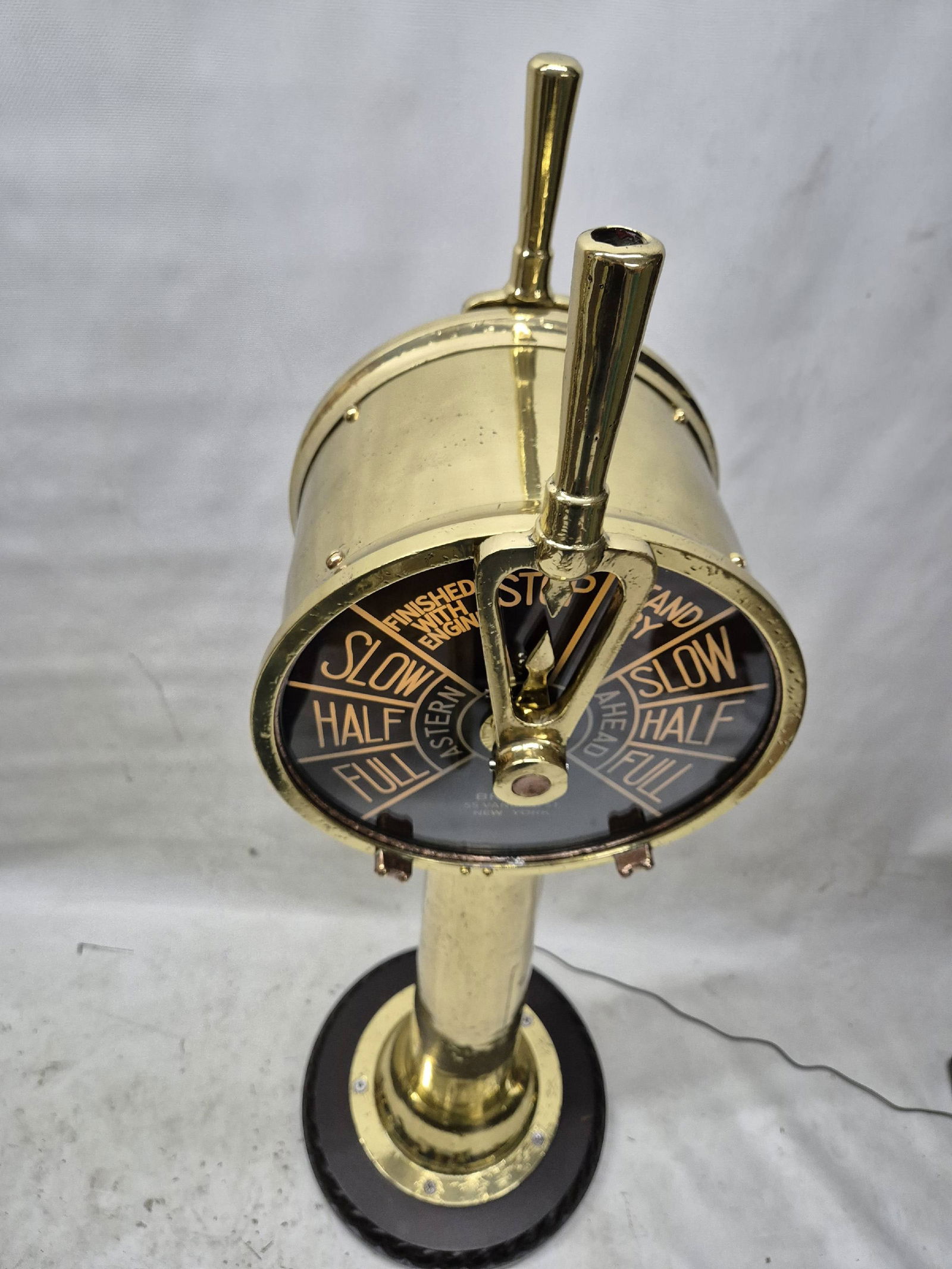 Solid Brass Ships Telegraph By Brelco - 9